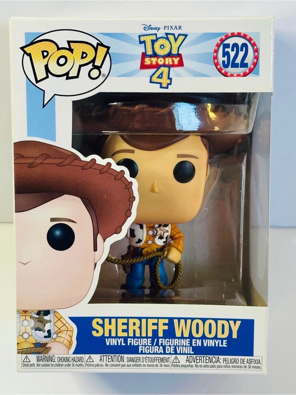 Funko Pop! Disney Pixar Toy Story 4 Sheriff Woody #522 New